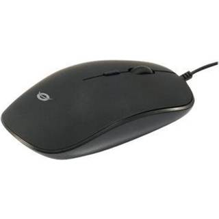 Conceptronics Conceptronic REGAS E4 - mouse - USB - black - Mus - Optisk - 4 knapper - Sort