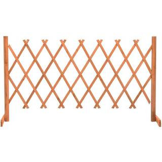 espalier til haven 150x80 cm massivt fyrretræ orange