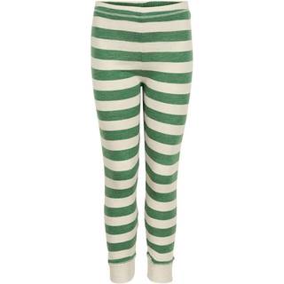 Celavi Leggings Elm Green Striber Viskose/merinould