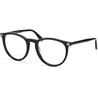 Gucci Kvinde GG0027O 001 Optiske stel Plast Sort Transparent Rund