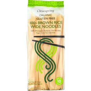 100% Brun ris nudler (wide) Økologisk - 200 gram