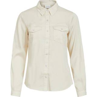 Vila - Beige - Vibista Denim Shirt/Su-Noos - Medium