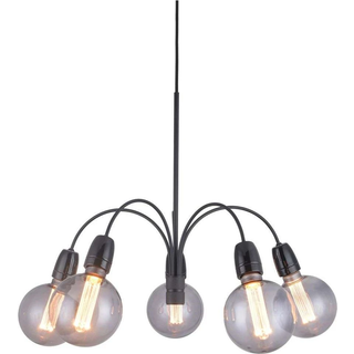 Outlet: Halo Design - Compass 5 armet lysekrone, Antik messing