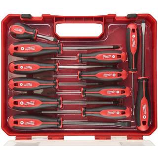 Milwaukee Tri-Lobe Skruetrækkersæt med rundt skaft PZ0/PZ1/PZ2/PH0/PH1/PH2/SL2.5/SL4/SL5.5/SL6.5/SL6.5/SL8