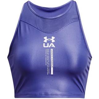 Tanktop Under Armour UA Iso Chill Crop Tank-PPL 1361151-561 Størrelse XL
