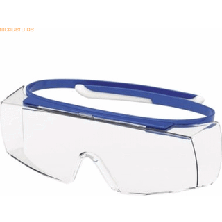 Uvex Super OTG Overtræksbrille 9169.260 Klar Polykarbonat Linse, Marineblå