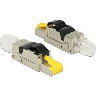 Delock RJ45 stik Cat 8 STP - m/støvlåg - Værktøjsfri