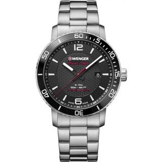 Wenger Roadster Black Dial Stainless Steel Bracelet Men's Watch 01.1841.104