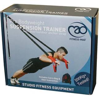 Fitness-Mad Pro Bodyweight Portable Exercise Quality Workout Suspension Trainer (2020)