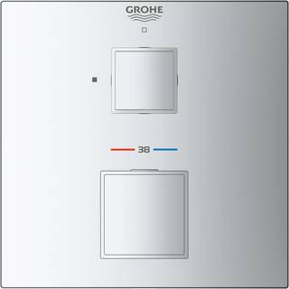 Grohe GRT Cube term. indb. t hovedbr. Forplade til Rapido SmartBox brus