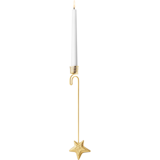 Georg Jensen 202 lysholder stjerneskud forgyldt H16,9 cm