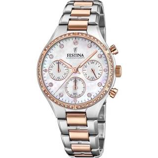 Festina F20403-1 Hvid/Rosaguldtonet stål Ø36 mm