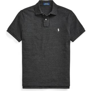Polo Ralph Lauren Herren Polo-Shirt schwarz meliert Slim Fit