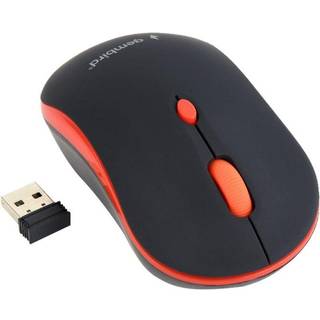 Gembird Wireless optical mouse 4B-03 - Mus - Optisk - 4 knapper - Rød