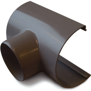 Plastmo tudstykke, PVC, grafit - nr. 11/Ø75 mm