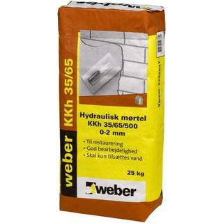 Weber hydraulisk pudsemørtel kkh 35/65/500 0-2mm - 25 kg