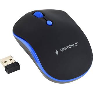 Gembird Wireless optical mouse 4B-03 - Mus - Optisk - 4 knapper - Blå