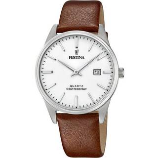 Festina F20512/2 Herrenuhr mit Lederband Braun