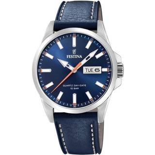 Festina F20358-3 Blå/Læder Ø41 mm