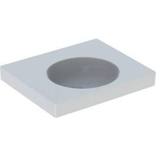 Geberit Preciosa II håndvask med fralægningsplads: B=60cm, T=50cm, Hanehul=Uden, Overløb=Uden, Hvid