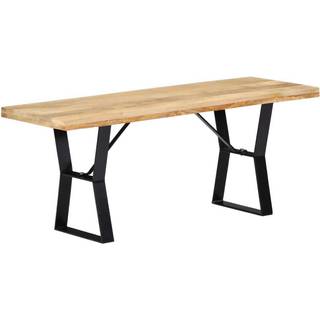bænk 110 cm massivt genbrugstræ