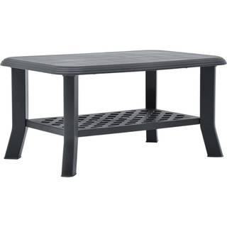sofabord 90 x 60 x 46 cm plastik hvid