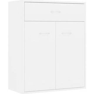 skænk 60x30x75 cm konstrueret træ hvid