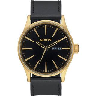Nixon A105513-00 The Sentry Sort/Læder Ø42 mm