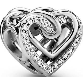 Pandora Charm - Sparkling Entwined Hearts - 799270C01 - silber