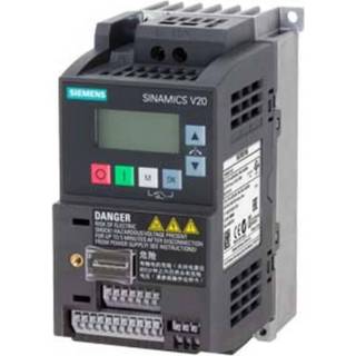 Siemens Sinamics v20 1ac200-240v -10/+10% 47-63hz mærkestrøm 0,75kw / 1hp, str:fsab 68x142x128(wxhxd), integreret filter c1