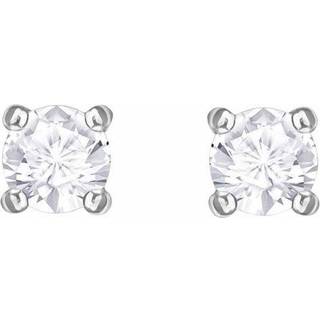 Swarovski Attract Round Crystal Earrings - Silver