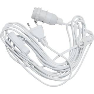 Star Trading Ledning E14 5 m med afbryder Hvid