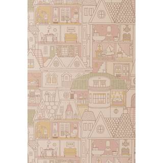 Majvillan Tapet Dollhouse, Sunny Pink