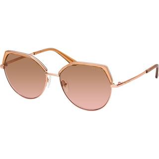 Guess Kvinde GU7736 57G Solbriller Metal Beige Brun Geometrisk Normal Spejl