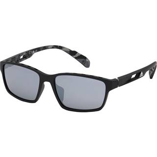 Adidas Sport Unisex SP0024 02C Solbriller Injiceret Sort-opaque Røg Geometrisk Normal Spejl