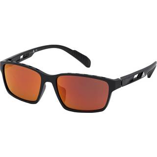 Adidas Sport Unisex SP0024 01L Solbriller Injiceret Sort Bordeaux Geometrisk Normal Spejl