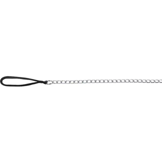 Trixie Chain lead with nylon hand loop M-L: 1.00 m/3.0 mm black