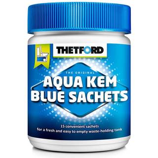 Saneringsposer til bærbar toilet / kemisk toilet Thetford Aqua Kem Blue, 15 poser