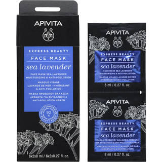 Apivita Express Beauty Moisturizing Face Mask Sea Lavender Ansigtsmaske med fugtgivende virkning 2x8 ml - 2 x 8 ml