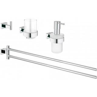 Grohe Essentials Cube tilbehør Tilbehørssæt 4 i 1, disp, glas, krog, dobblet hånd.holder
