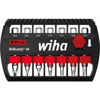 Wiha BitBuddy bitsæt TY slagbit, philips/pozidriv/TORX, 49 mm - 7 dele