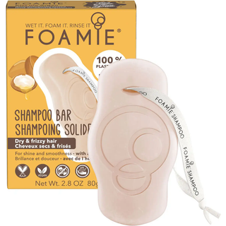 Foamie Kiss Me Argan Shampoo Bar Økologisk shampoobar Til at behandle kruset hår 80 g - 80 g