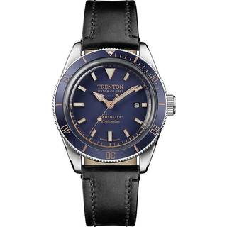 Ingersoll Limited Edition The Trenton Blue Dial Black Leather Strap Quartz Men's Watch T07601