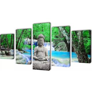 Kanvasbilledsæt Buddha 200 x 100 cm