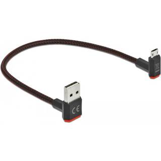 Delock Easy USB-A 2.0 / Micro-B - Højre/venstre vinklet - 0.20 m