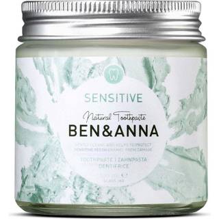 BEN&ANNA Natural Toothpaste Sensitive tandpasta i en glaskrukke Til sensitive tænder 100 ml - 100 ml