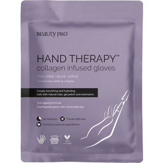Beauty PRO Hand Therapy Collagen Infused Glove With Removable Finger Tips