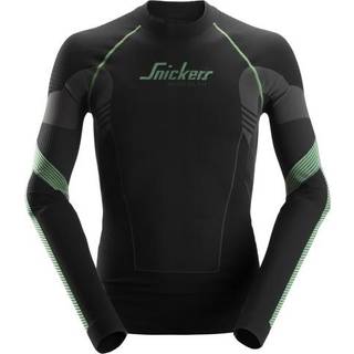 T-Shirt Flexiwork Læ 9425 Sort/Grå L Snickers Workwear