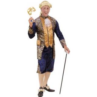Blåt Marquis kostume