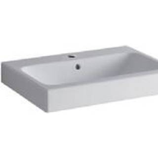 Geberit iCon håndvask: B=60cm, T=48.5cm, Hanehul=Midtpå, Overløb=Synlig, Hvid